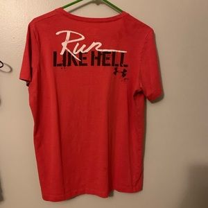 Run like hell under Armor t shirt
